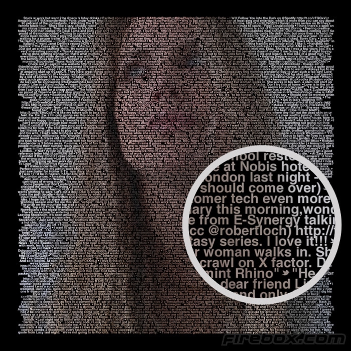 Firebox Twitter Art: Let Your Tweets Make A Portrait