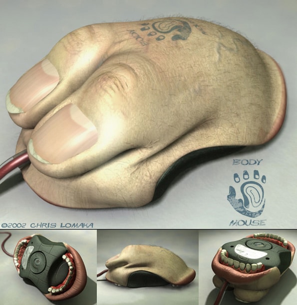 Body Mouse: A Computer Mouse As Creepy As It Sounds Body Mouse: A Computer Mouse As Creepy As It Sounds