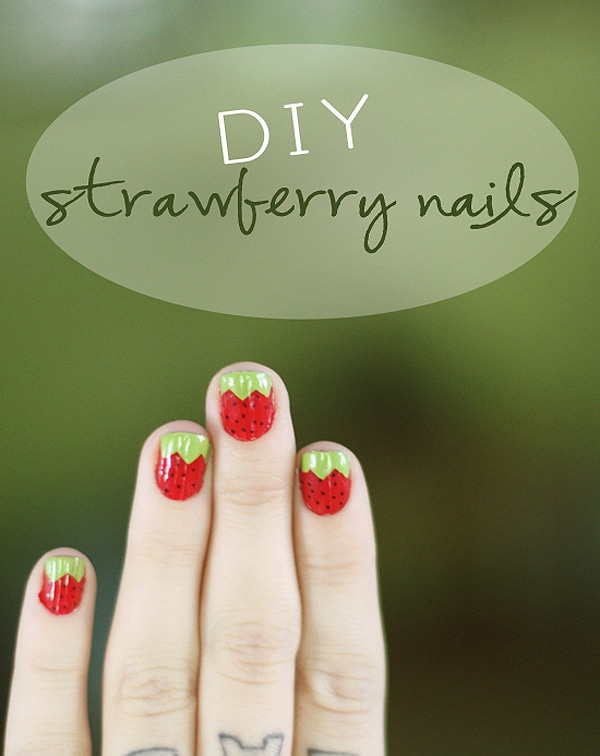 DIY Strawberry Nails: Make Your Day A Little Sweeter DIY Strawberry Nails: Make Your Day A Little Sweeter