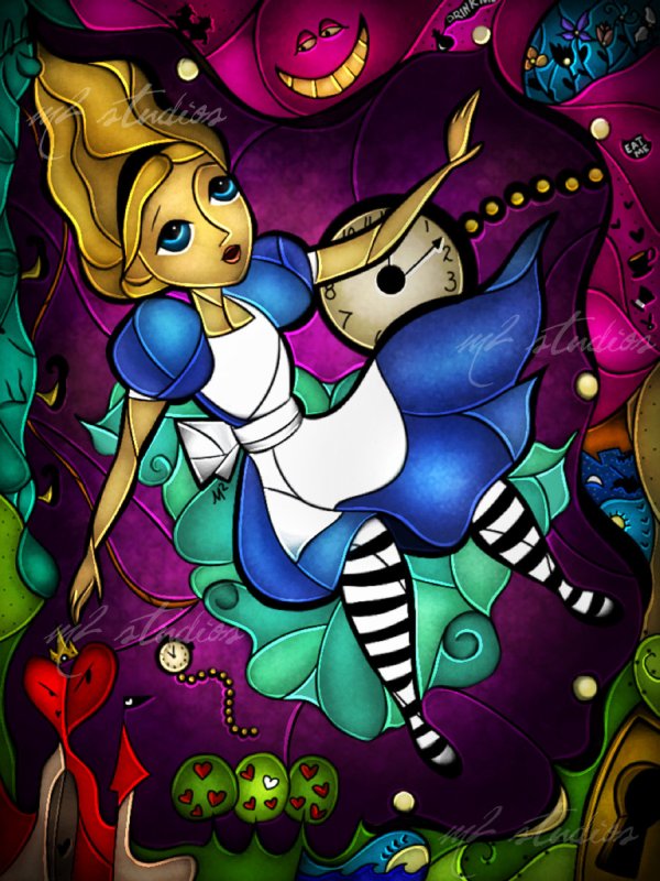 Delicious Cartoon Stained Glass-Styled Art Illustrations Delicious Cartoon Stained Glass-Styled Art Illustrations
