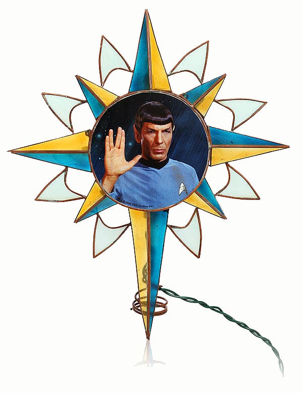 For A Trekkie Holiday: A Spock Christmas Tree Topper
