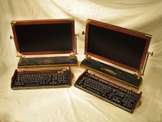 Super Sweet Steampunk Monitor, Keyboard & Mouse Design Super Sweet Steampunk Monitor, Keyboard & Mouse Design