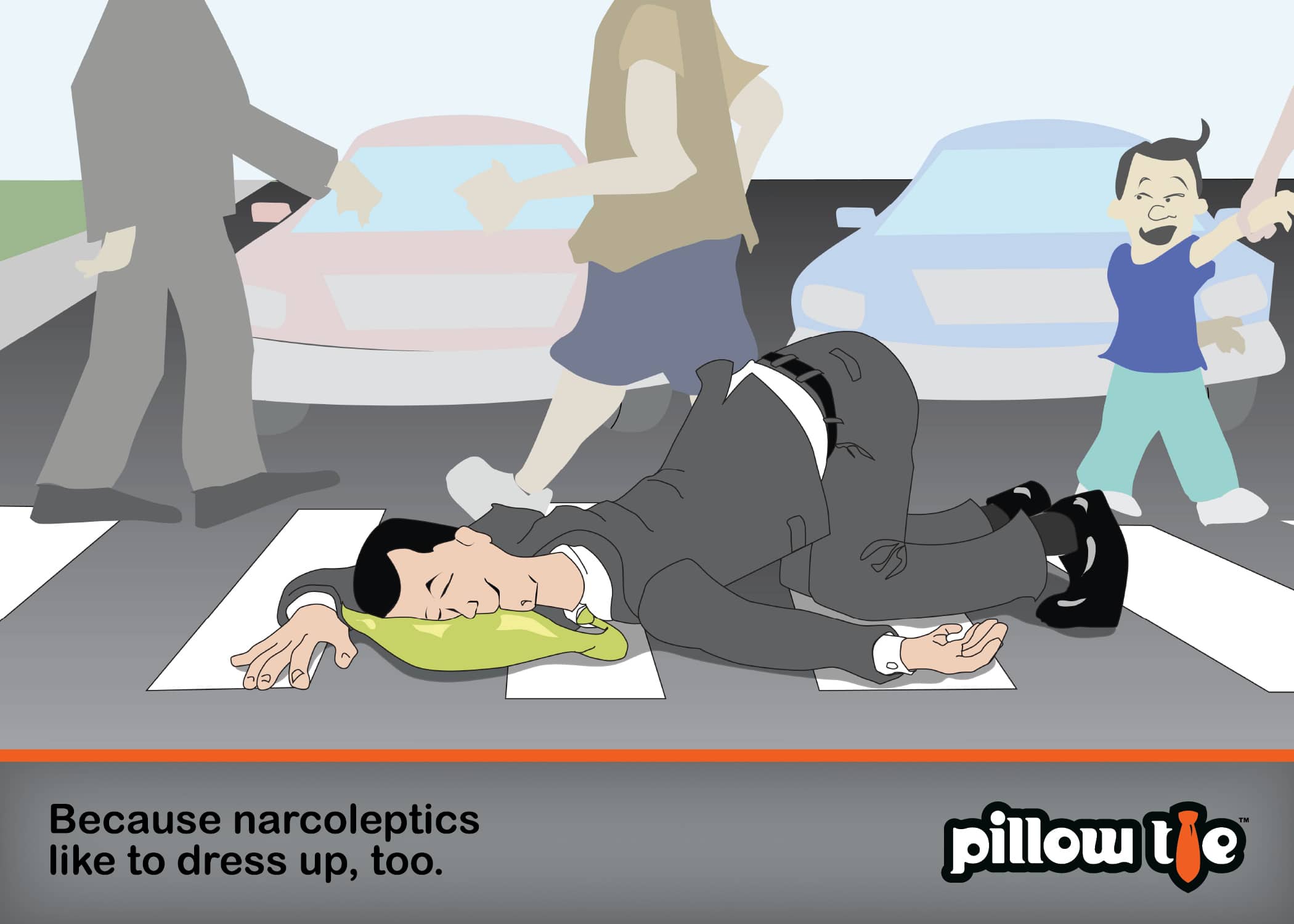 The Inflatable Pillow Tie: Sneak Sleep On The Job The Inflatable Pillow Tie: Sneak Sleep On The Job