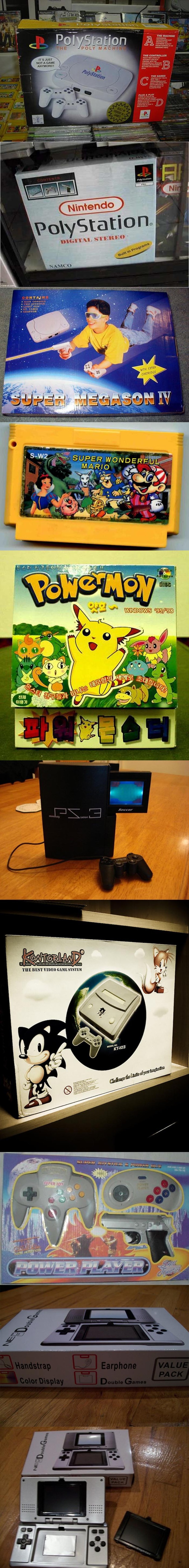 Knockoff Video Game Consoles: WiNi, PolyStation, XGame 360 Knockoff Video Game Consoles: WiNi, PolyStation, XGame 360