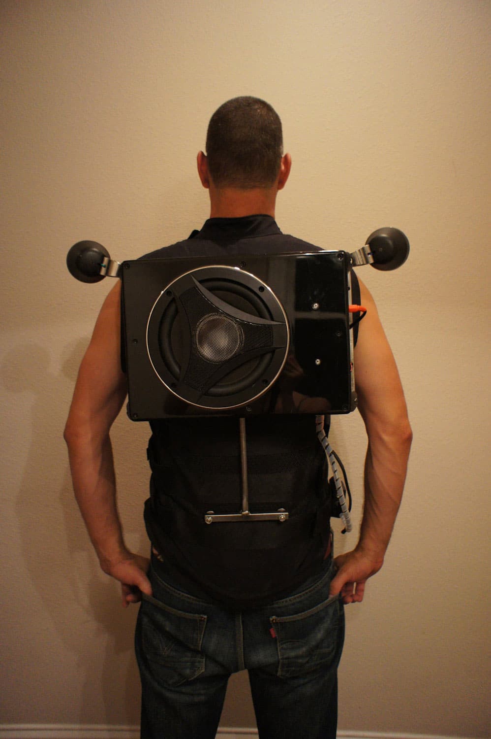 Wearable Boombox Backpack Packs A Divine Punch Wearable Boombox Backpack Packs A Divine Punch
