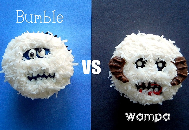 DIY Bumble & Wampa Snow Monster Cupcakes DIY Bumble & Wampa Snow Monster Cupcakes