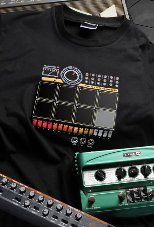 The Drum Machine T-Shirt Pops Some Beats The Drum Machine T-Shirt Pops Some Beats