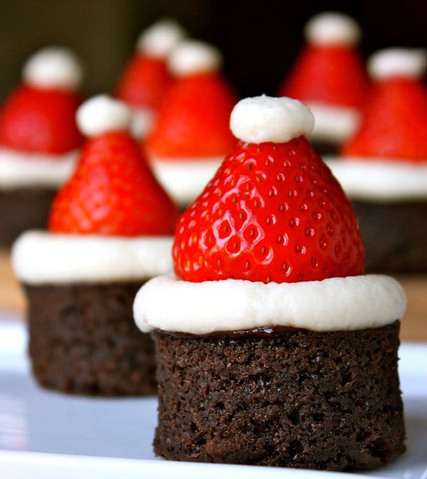 Food Design: Creative Santa Hat & Christmas Tree Brownies