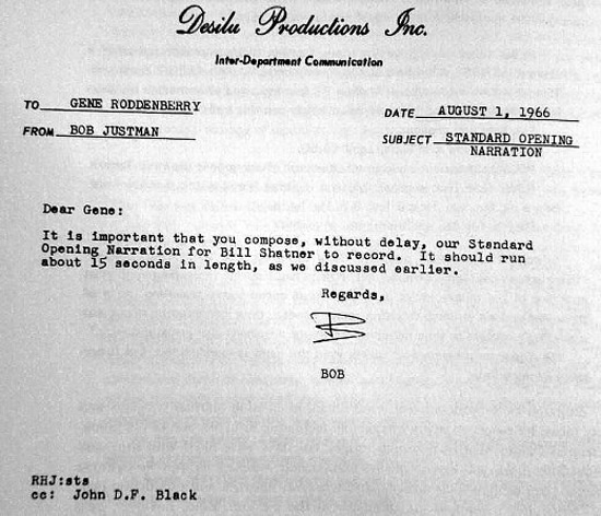 Geek History: How Star Trek’s Opening Monologue Was Created Geek History: How Star Trek’s Opening Monologue Was Created