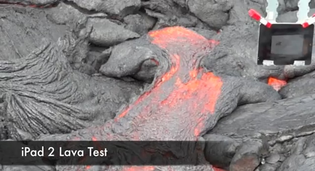 iPad 2 vs. Molten Lava Is A Hot Story