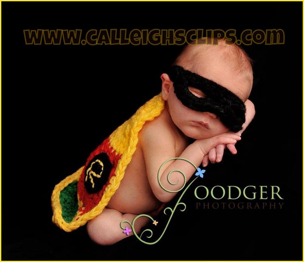 Geeky Babies: Batman & Robin Crocheted Baby Costumes Geeky Babies: Batman & Robin Crocheted Baby Costumes