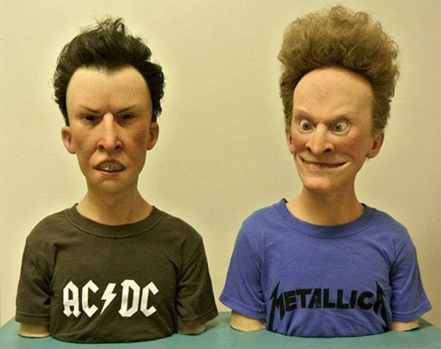 Beavis & Butthead IRL: Realistic Sculptures (Complete With Zits) Beavis & Butthead IRL: Realistic Sculptures (Complete With Zits)