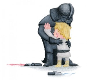 Darth Vader Luke Skywalker Hugs