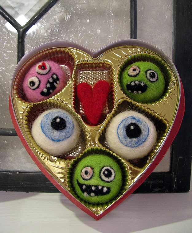 Creative Crafting: Needle Felted Zombie Valentine’s Day Candy Creative Crafting: Needle Felted Zombie Valentine’s Day Candy