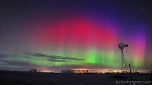 Aurora Borealis Reds and Purples