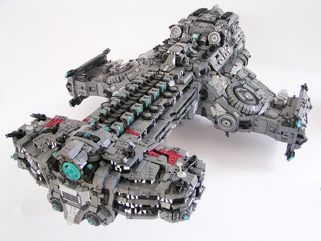 Epic LEGO Starcraft 2 Hyperion Battlecruiser Epic LEGO Starcraft 2 Hyperion Battlecruiser