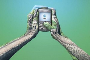 thumbs paint advertising phone