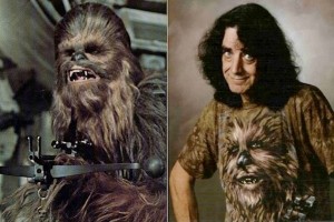Actor Inside Chewbacca Costume