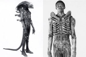 Actor Inside Alien Costume