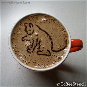 Latte Kitty Coffee Art