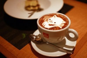 Latte Kitty Coffee Art