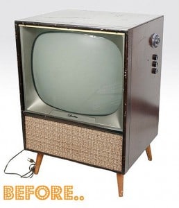 Old Fashioned Television Set