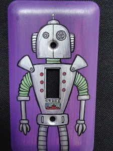 Handpainted Robot Home Decor