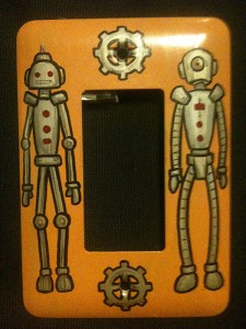 Handpainted Robot Home Decor