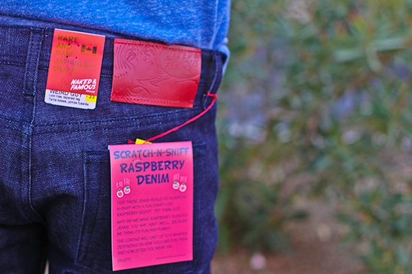 Delicious Style: Raspberry Scratch-N-Sniff Jeans For Men