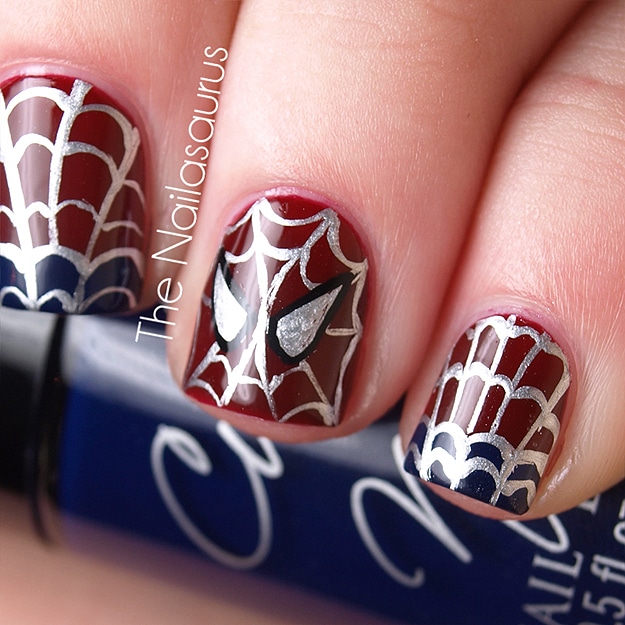 DIY Spider-Man Manicure: Even Spidey Will Be Impressed