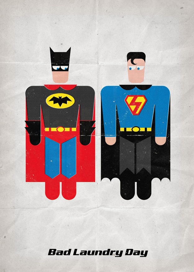 Superheroes Bad Laundry Day: They Aren’t Perfect Either