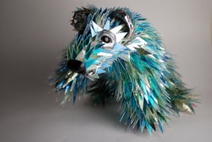 shattered-cd-animal-scultures