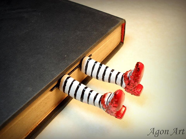 Wicked Witch Of The East Bookmark (Complete With Ruby Slippers)