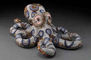 three dimensional tile glass art