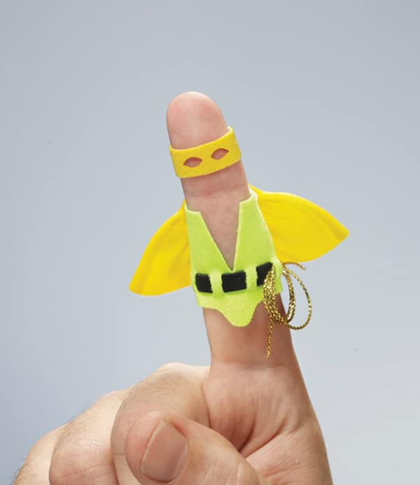 Hero Fingers: Ordinary Fingers Transformed Into Superheroes