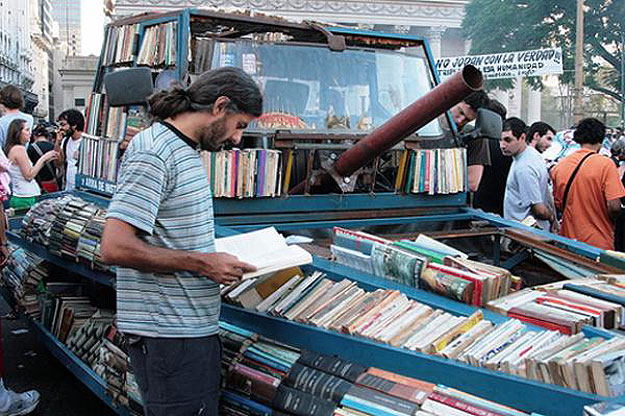 The Mobile Library Built On An Old Ford Transformed Into A Tank