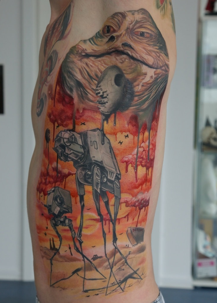 Star Wars Tattoo Inspired By Salvador Dali