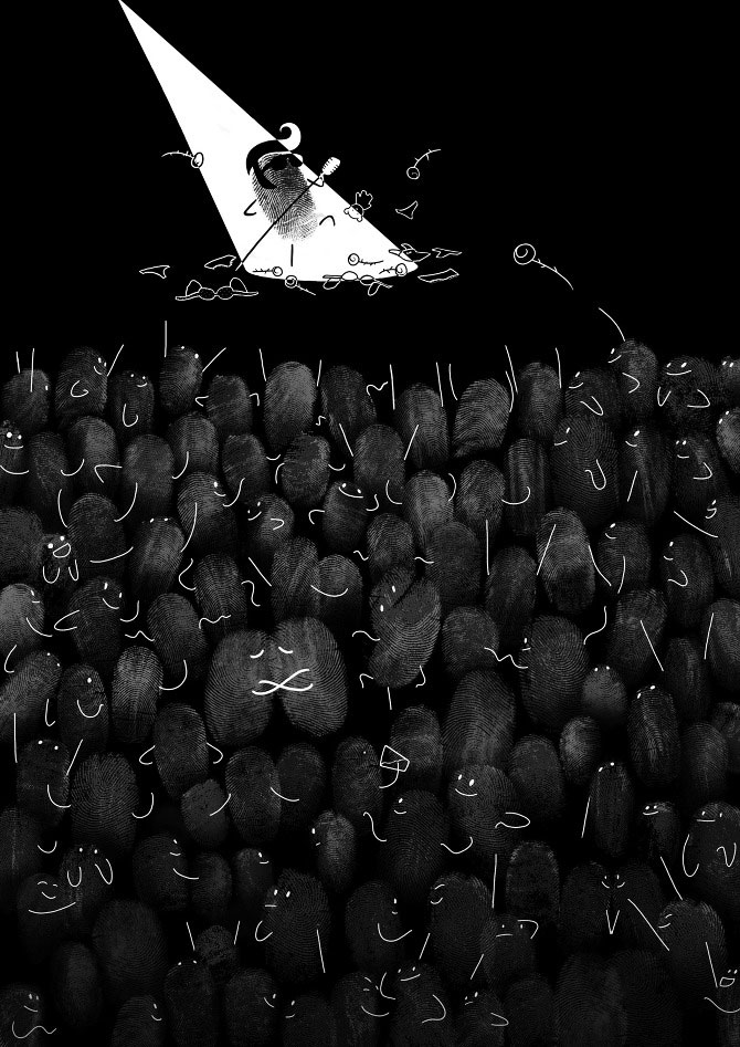 Fingerprint Art: The Fingerprints On Gadgets Take An Adventure Fingerprint Art: The Fingerprints On Gadgets Take An Adventure