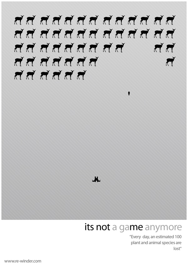 Retro Game Posters Highlight Environmental Issues