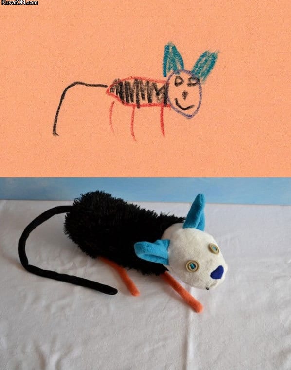 If Children’s Drawings Were Made Into Real Toys
