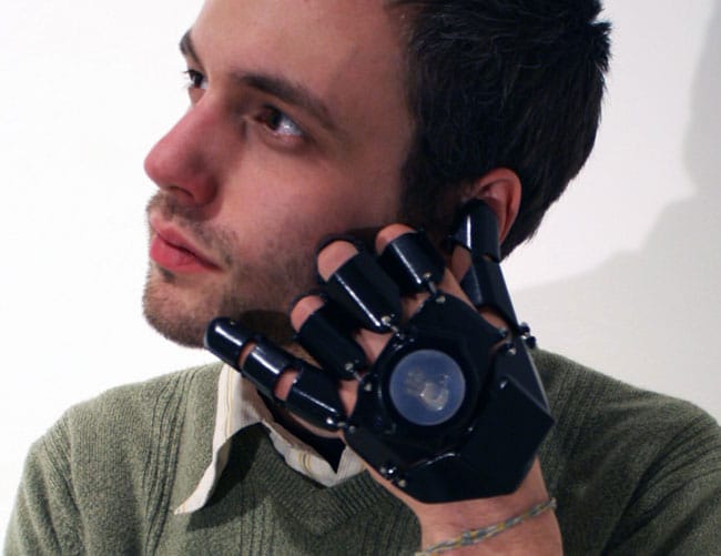 Glove One: Fully Working 3D Printed Cell Phone Glove Glove One: Fully Working 3D Printed Cell Phone Glove
