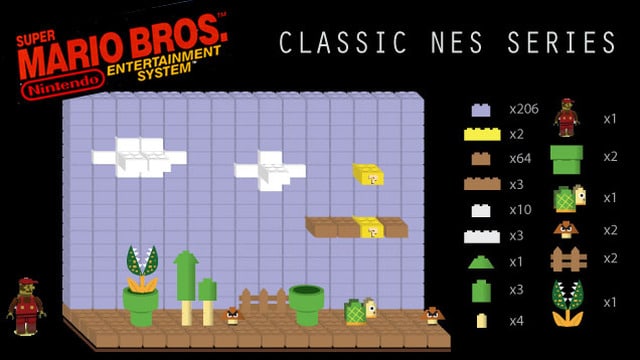 Classic Nintendo Game Scenes Recreated Using Lego Classic Nintendo Game Scenes Recreated Using Lego