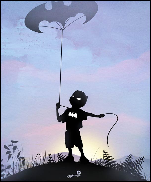 7 Amazing Silhouette Superhero Kids