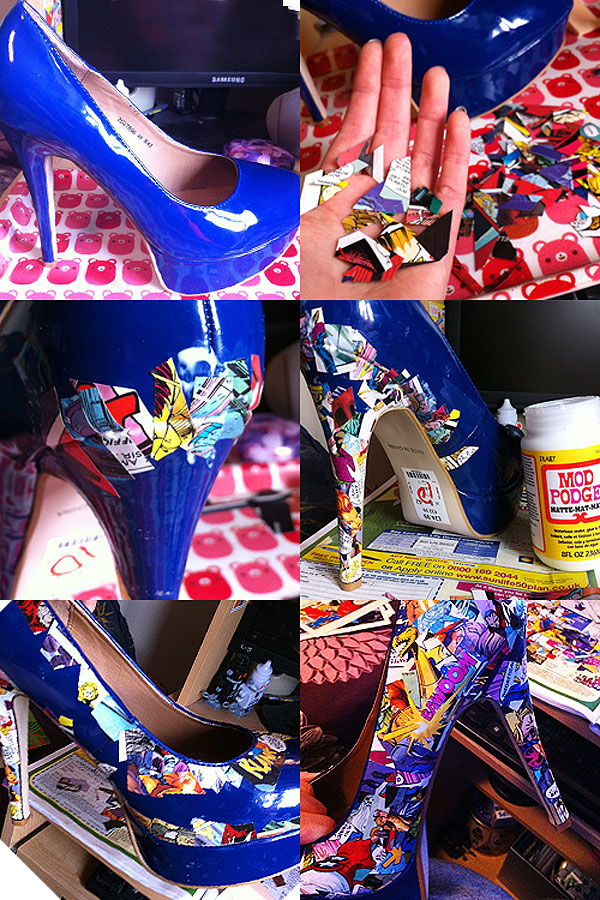 Killer DIY Comic Strip High Heels