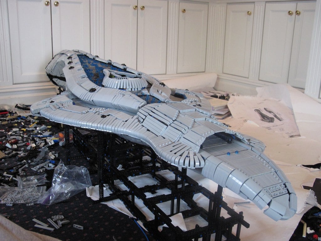 Epic 6-Foot Long Lego Halo Assault Carrier Epic 6-Foot Long Lego Halo Assault Carrier