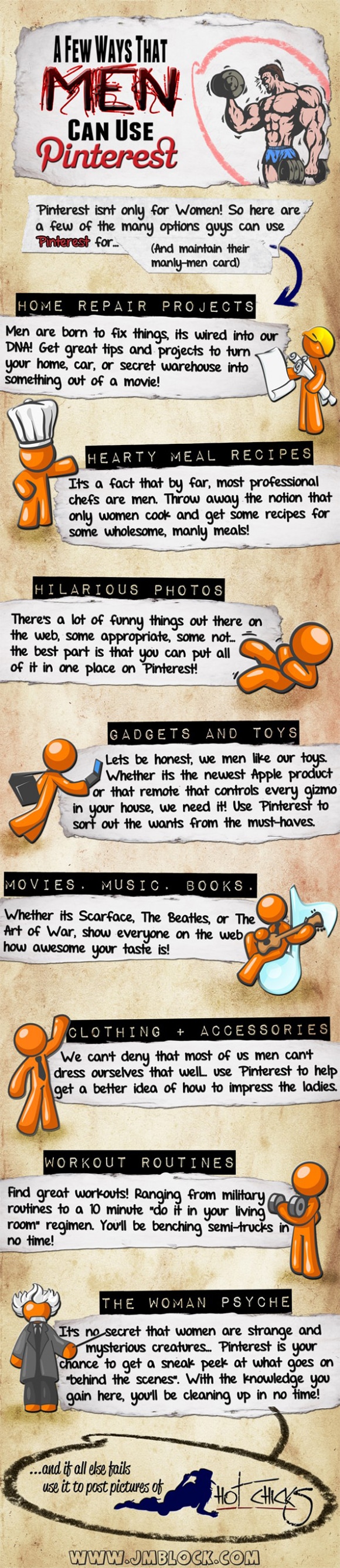 9 Ways That Guys Can Use Pinterest [Infographic]