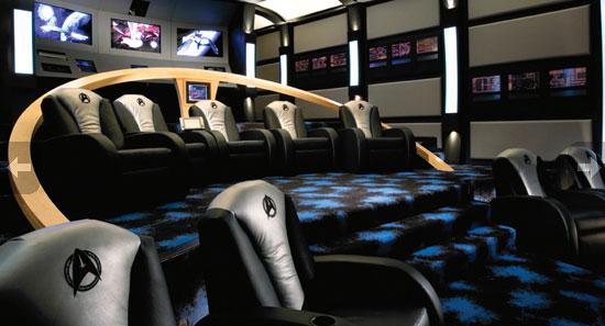 Unbelievable Star Trek Themed Home Movie Theater Unbelievable Star Trek Themed Home Movie Theater