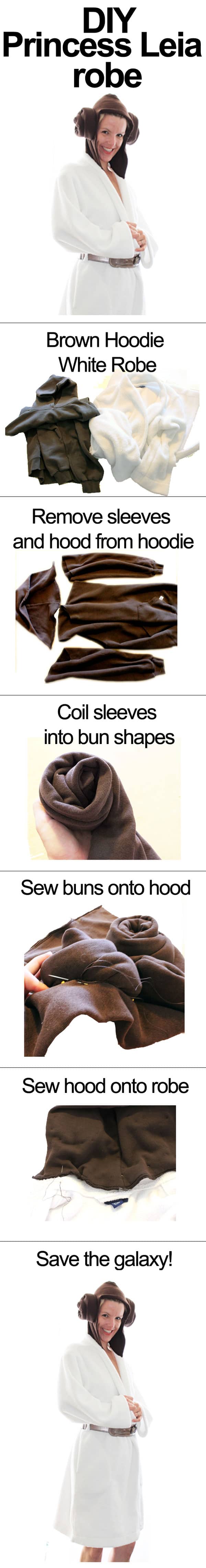 DIY Princess Leia Robe: So Easy Even A Wookie Could Make It DIY Princess Leia Robe: So Easy Even A Wookie Could Make It