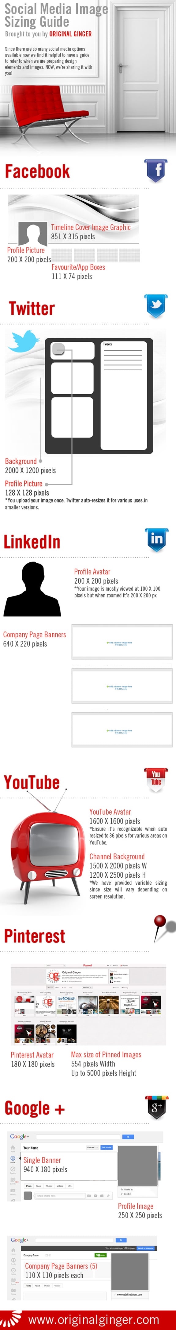 The Ultimate Social Media Image Sizing Guide [2 Infographics]