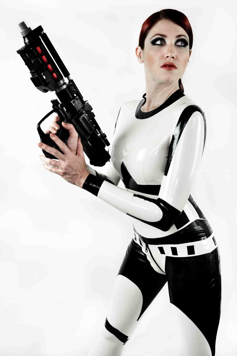 Rubber Stormtrooper Inspired Catsuit Will Make The Guys Swoon Rubber Stormtrooper Inspired Catsuit Will Make The Guys Swoon